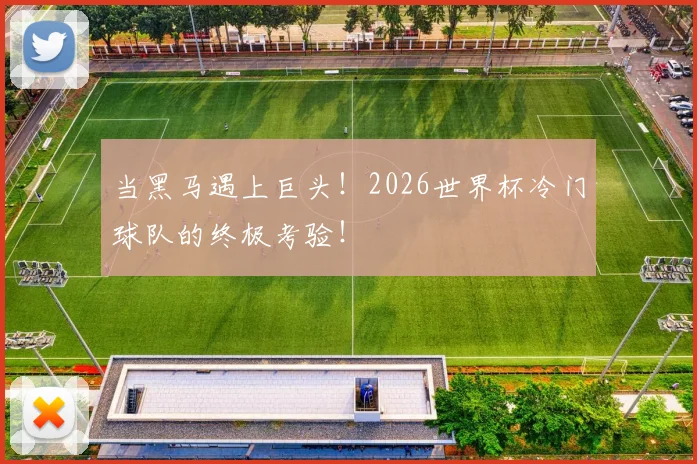 当黑马遇上巨头!2026世界杯冷门球队的终极考验!